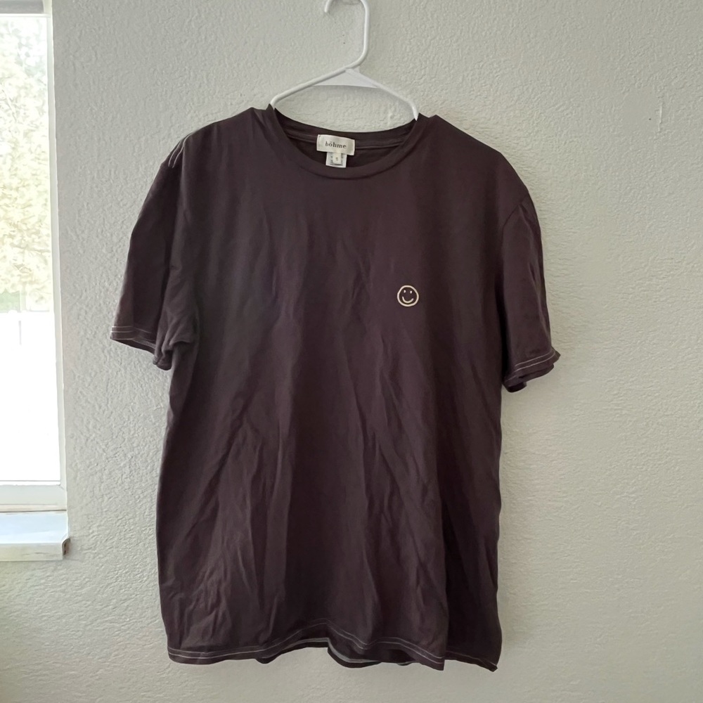 Bohme Smiley Oversized Boyfriend Graphic Tee